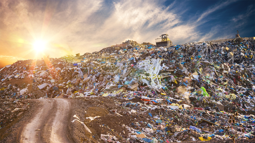 Header image: Landfill at sunrise